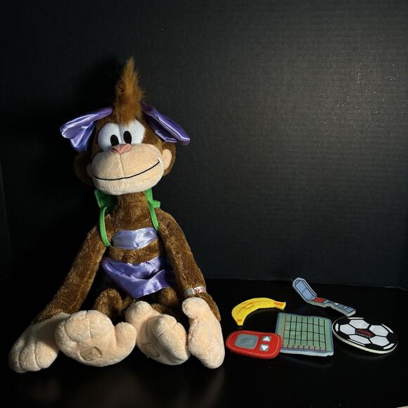 Disney Coco Monkey Plush Type1 Diabetes Awareness Lilly 18" Wit Accessories 2015 - Picture 1 of 8